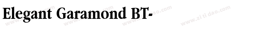 Elegant Garamond BT字体转换